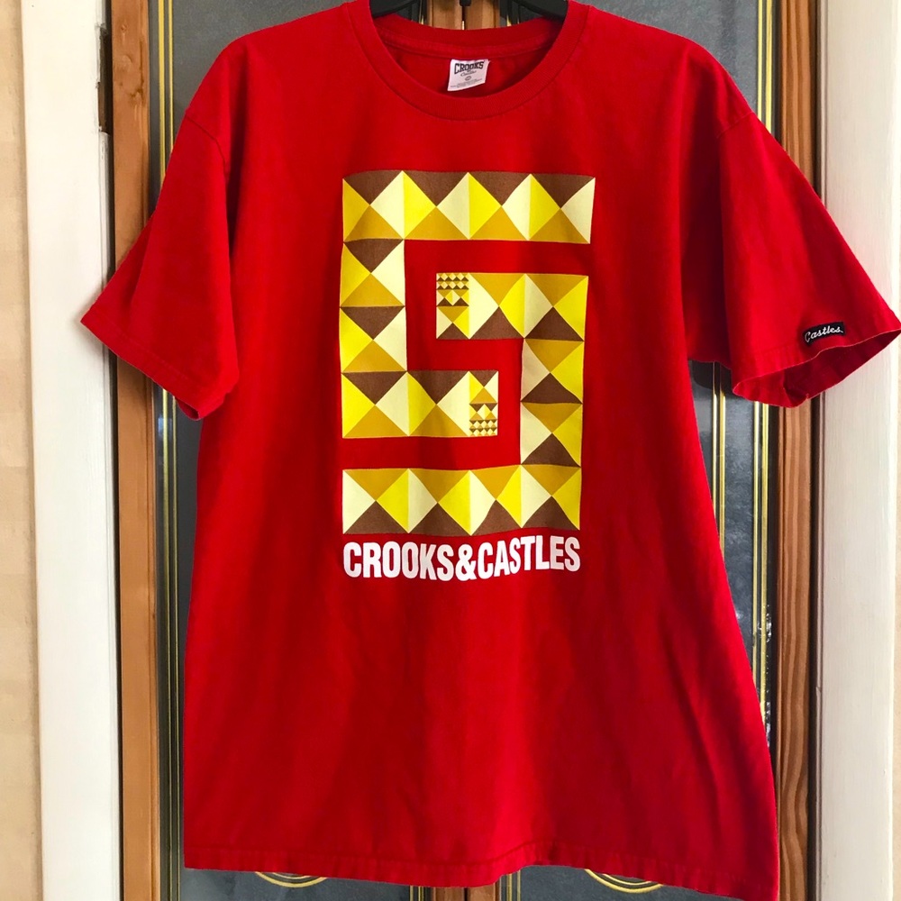 Crooks & Castles, Logo T-shirt, Size Large